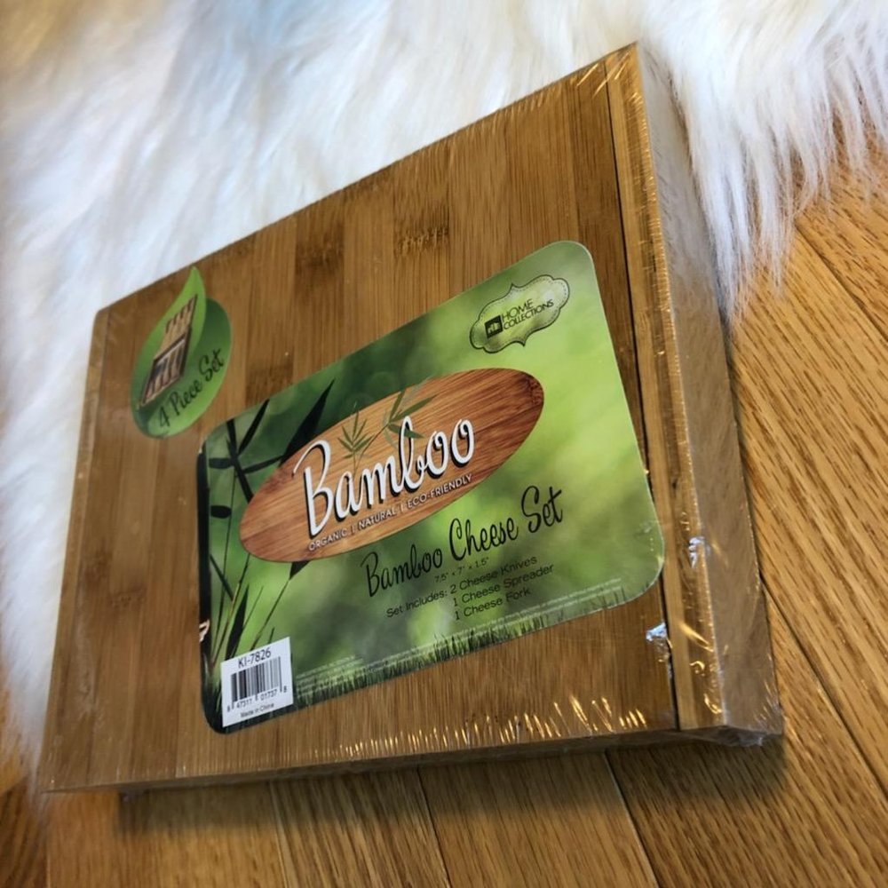 Home Collections Bamboo Cheese Set - Picture 2 of 3